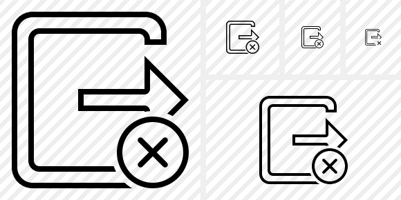 Exit Cancel Icon