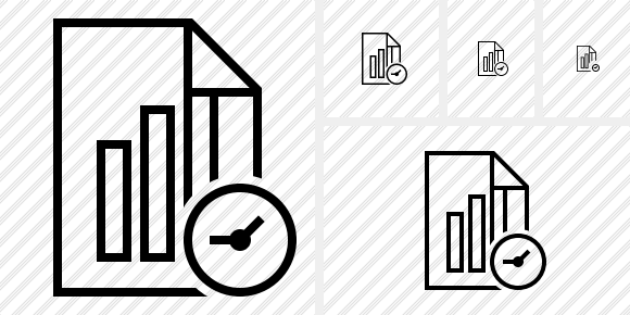 File Chart Clock Icon