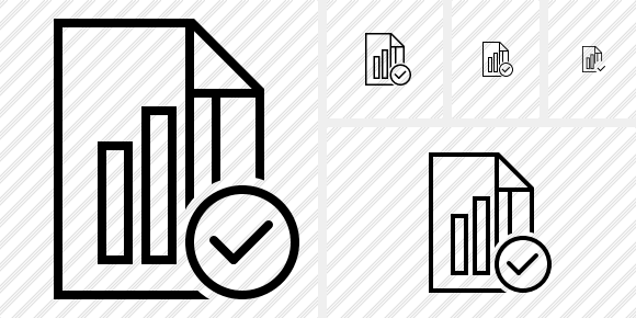 File Chart Ok Icon