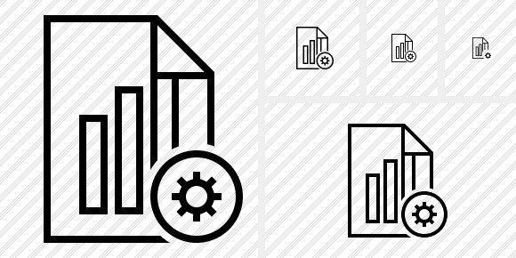 File Chart Settings Icon