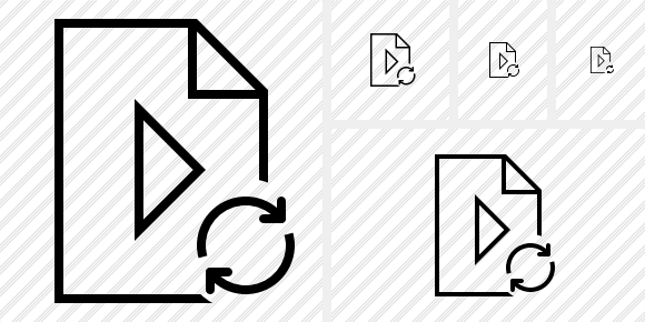 File Movie Refresh Icon