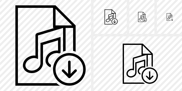 File Music Download Icon