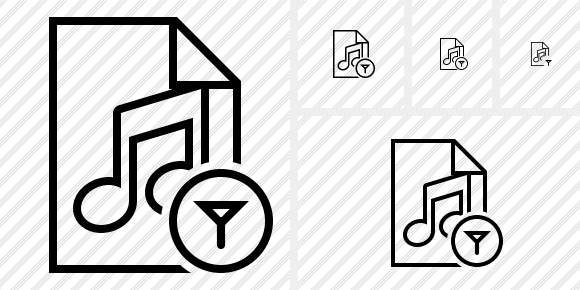 File Music Filter Icon