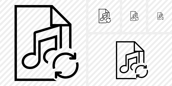 File Music Refresh Icon