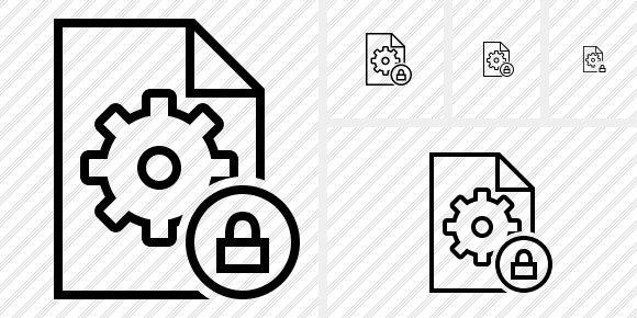 File Settings Lock Icon