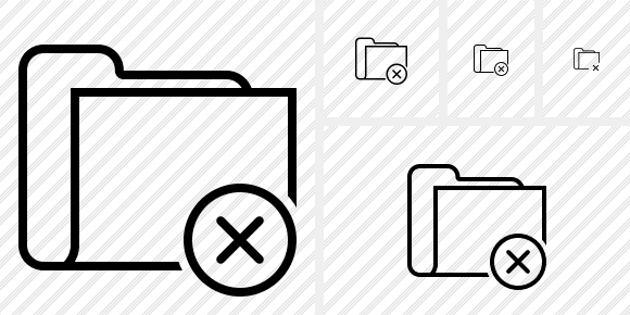 Folder Cancel Icon