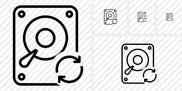 Hard Drive Refresh Icon