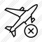 Airplane Cancel Icon
