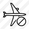 Airplane Horizontal Block Icon