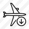 Airplane Horizontal Download Icon