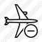 Airplane Horizontal Remove Icon