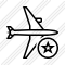 Airplane Horizontal Star Icon