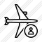 Airplane Horizontal User Icon