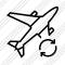 Airplane Refresh Icon