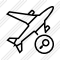 Airplane Search Icon