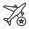 Airplane Star Icon