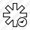 Asterisk Clock Icon