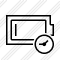 Battery Empty Clock Icon