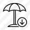 Beach Umbrella Download Icon