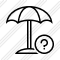 Beach Umbrella Help Icon