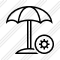 Beach Umbrella Settings Icon