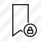 Bookmark Lock Icon