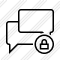 Chat 2 Lock Icon