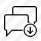 Chat Download Icon