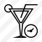 Cocktail Clock Icon
