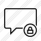 Comment Blank Lock Icon