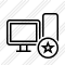 Computer Star Icon