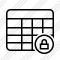 Database Table Lock Icon