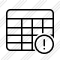 Database Table Warning Icon