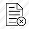 Document Cancel Icon