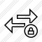 Exchange Horizontal Lock Icon