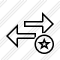 Exchange Horizontal Star Icon