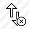 Exchange Vertical Cancel Icon