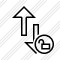 Exchange Vertical Unlock Icon
