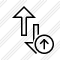 Exchange Vertical Upload Icon