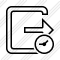 Exit Clock Icon