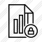 File Chart Lock Icon