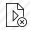 File Movie Cancel Icon