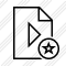 File Movie Star Icon