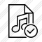 File Music Ok Icon