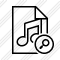 File Music Search Icon