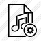 File Music Settings Icon
