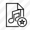 File Music Star Icon