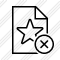 File Star Cancel Icon