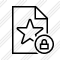 File Star Lock Icon