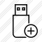 Flash Drive Add Icon